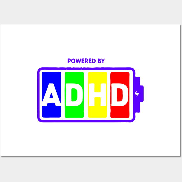 Powered by ADHD Wall Art by Azul